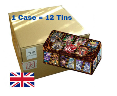 Yugioh Tin Dueling Heroes 2023 CASE (12 Stück) - 25th Anniversary English SEALED