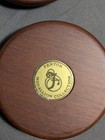 Vintage Fenton Medallion Collection Wood Base 4 Round — photo 5