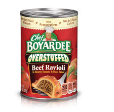 Chef Boyardee Overstuffed Beef Ravioli, 15 oz, 12 Pack