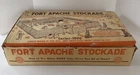 Vintage Marx Fort Apache Stockade Playset Series 1000 w Box Figures Western Toy