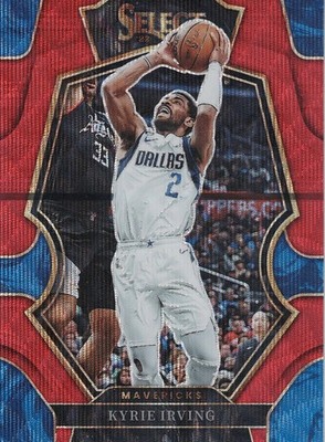 Kyrie Irving 22-23 Select Premier Level Red Wave Prizm #130 Dallas Mavericks NBA