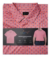 Greg Norman Short Sleeve Moisture Wicking Performance Golf Polo Shirt XL UPF 30