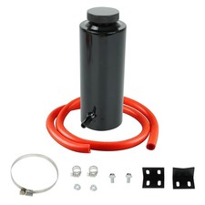 BLACKHORSE-RACING Universal 800ml Car Radiator Coolant Overflow Oil Black