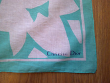 Christian Dior 30"Square Cotton Scarf
