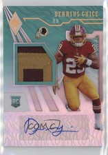 2018 Panini Phoenix RPS Rookie Jersey Green Prime 18/25 Derrius Guice Auto nd3