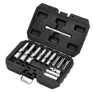 Draper 18 Piece 3/8" & 1/4" Drive Thin Wall Psg Glow Plug Socket Set - Image 4