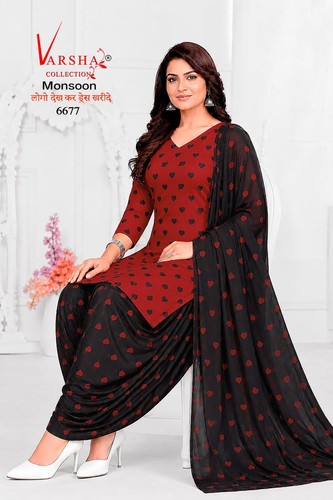 Crepe Readymade Pakistan Synthetic Designer Punjabi Salwar Kameez Indian Suit