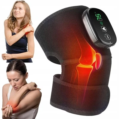 MARKENLOS Knee Brace Beheiztes Kniemassagegerät Kniebandage Vibrations Knie Heizkissen DE