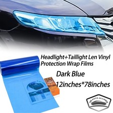 12x78 Gloss Deep Blue Tint Film Lens Vinyl Wrap Fit Headlamp Taillight 12x78 Gloss Deep Blue Tint Film Lens Vinyl Wrap Fit Headlamp Taillight