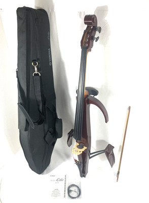 YAMAHA SVC210 Silent Electric Cello 4-Strings w/ Case, Bow From JAPAN
