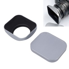 Square Hood Lens Cap Set Screw Thread Design 37mm Lens Hood Protector Cap NEW