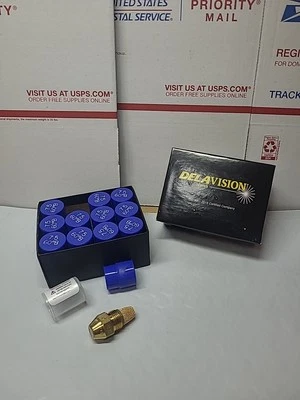 (12 PC.BOX).75-60B SOLID DELAVAN OIL BURNER NOZZLES..NEW..BOX OF 12..SEE PHOTOS
