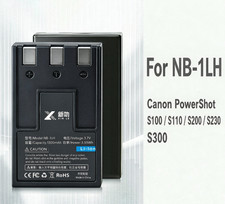 Replacement Battery Charger Kit for Canon NB-1LH PowerShot S100 S110 S200