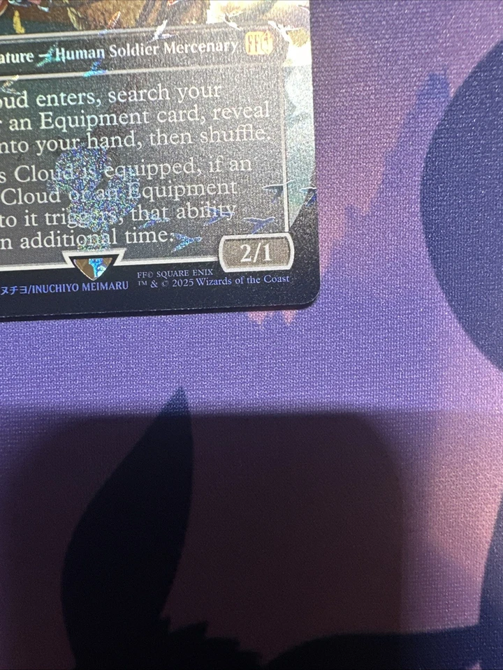 Cloud, Midgar Mercenary (Chocobo Track Foil) Final Fantasy Foil CLEAN/MINT - Image 4 of 4