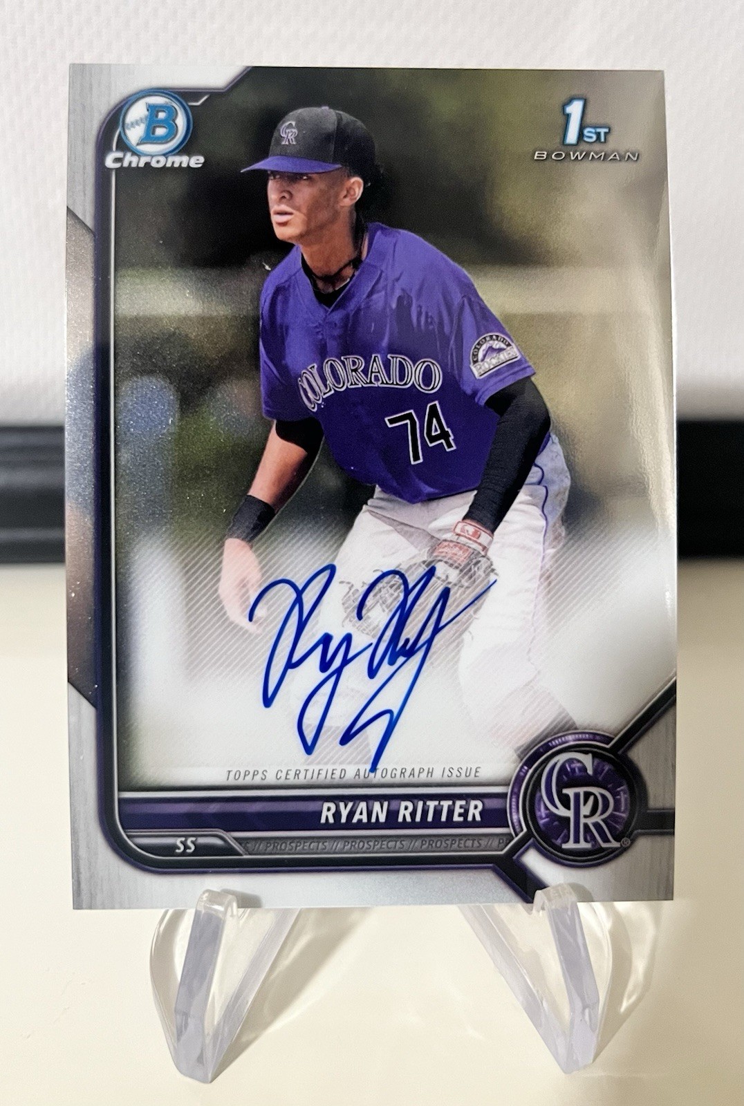 2022 Bowman Draft - Chrome 1st Autographs Ryan Ritter #CDA-RR (AU, RC)