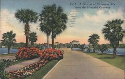 Clearwater, Florida FL Glimpse of Clearwater, Fla. from the Memorial Causeway
