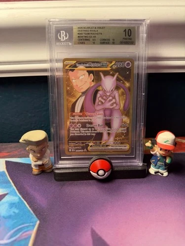 Pokémon Mewtwo EX Team Rocket’s 240/182 Gold Rare 2025 Destined Rivals BGS 10 !!