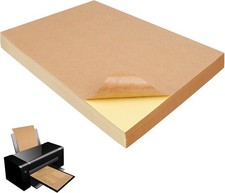 60 St&uuml;ck Kraftpapier Druckerpapie Selbstklebend A4 Kopierpapier Aufkleber Papier