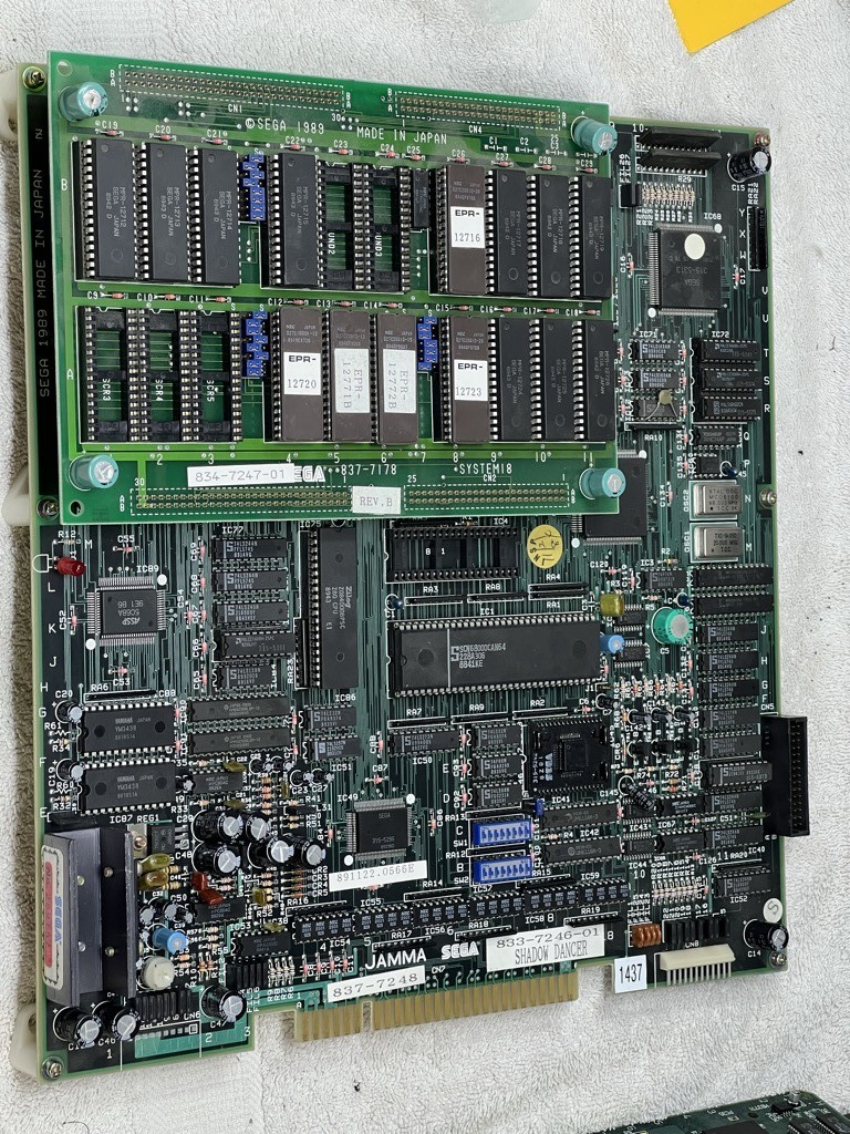 PCB System 18 SEGA Shadow Dancer - Original Arcade JAMMA