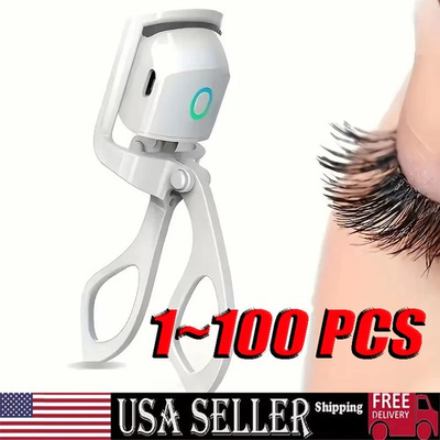 #ad Long Lasting Electric Heated Eyelash Curler USB Rechargeable Makeup Curling Tool $340.12