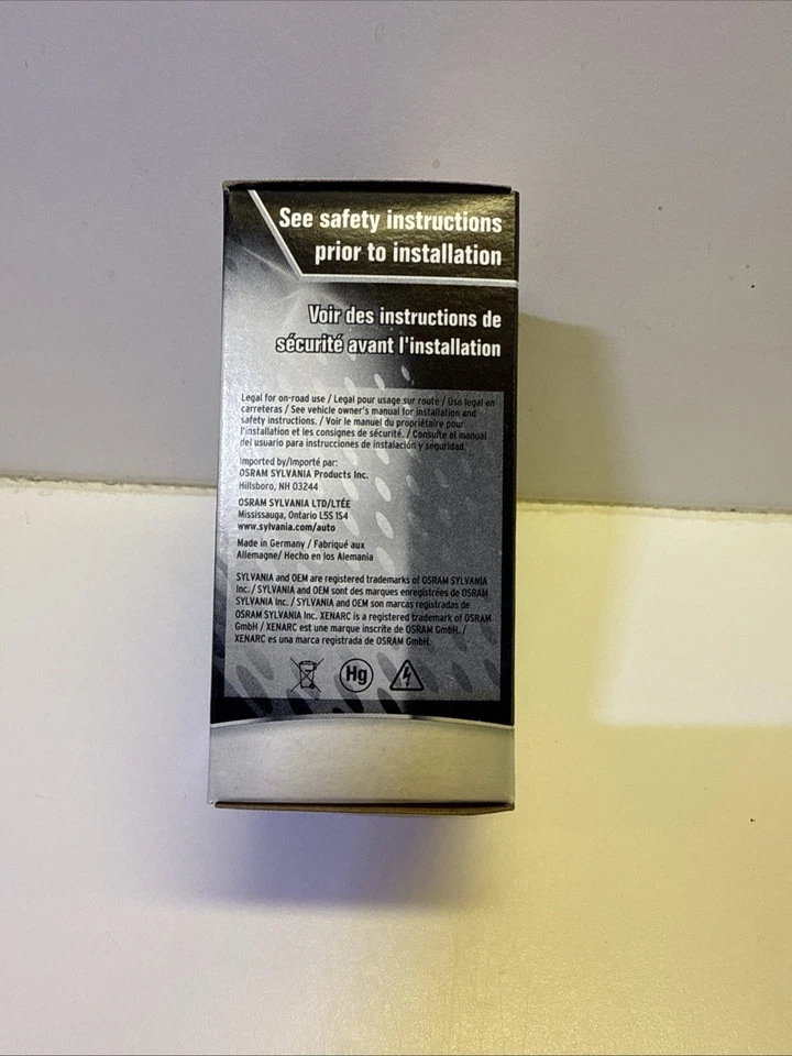 Sylvania Xenon D1S OEM 35W HID Headlight Replacement Lamp Bulb - Image 4 of 4