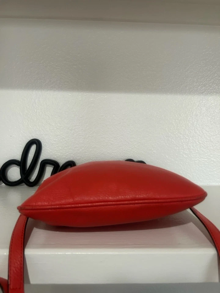 Bolso Bandolera Ralph Lauren Cuero Coral Governors Lodge Plano Delgado Foto 3 de 4