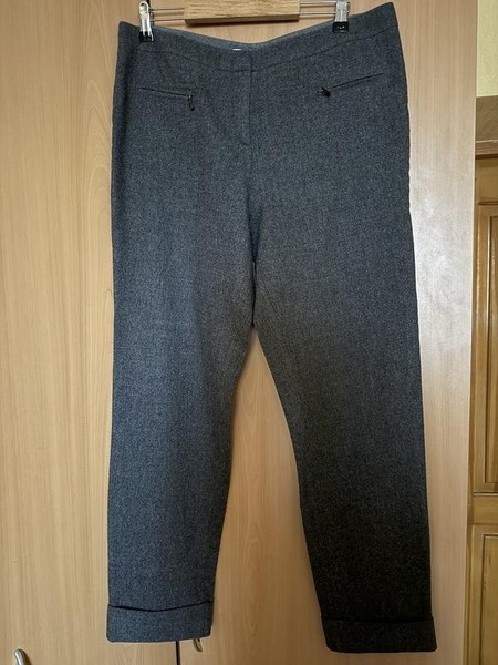 Women Fabiana Filippi Trousers Grey Cashmere 42 /