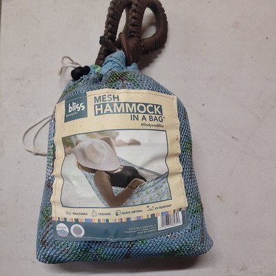 Bliss Hammocks 106'' L x 55'' W Mesh Hammock In A Bag | 375 lbs Capacity *NEW*