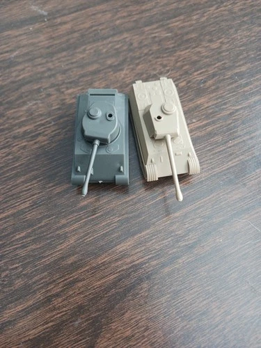 Vtg Board Game Milton Bradley Tank Battle Replacement 2 Army Tanks Green Tan 1ea