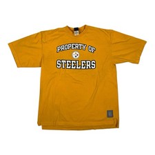 Vintage Pittsburgh Steelers T-Shirt Size L  Property Of Steelers  Reebok Y2K