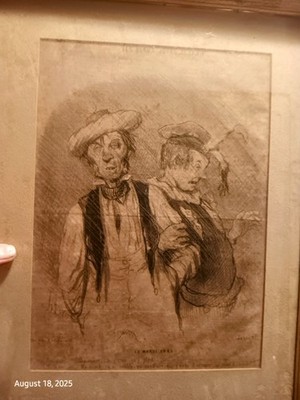 Honore Daumier, Le Mardi Gras from Les Beaux Jours de la Vie, Plate 18, Lithogra