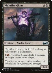 Nightfire Giant 109/269 The List (Magic 2015) Uncommon