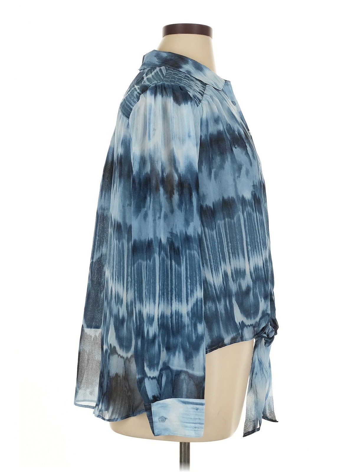 Calvin Klein Women Blue Long Sleeve Blouse 1X Plus thumbnail 3