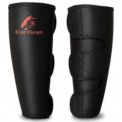5mm Weightlifting Shin Guards & Calf Support Brace   Adult Shin Guard with Ne...