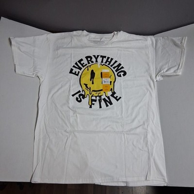 Everything is Fine Men s & Big Men s Graphic T-Shirt, Short Sleeve, Size Large