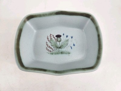 Buchan Thistleware Scotland Stoneware Baking Dish Thistle Pattern