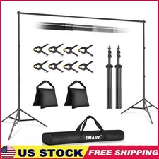 Adjustable Tripod Backdrop Stand W/ Retractable Crossbar Photography Events New