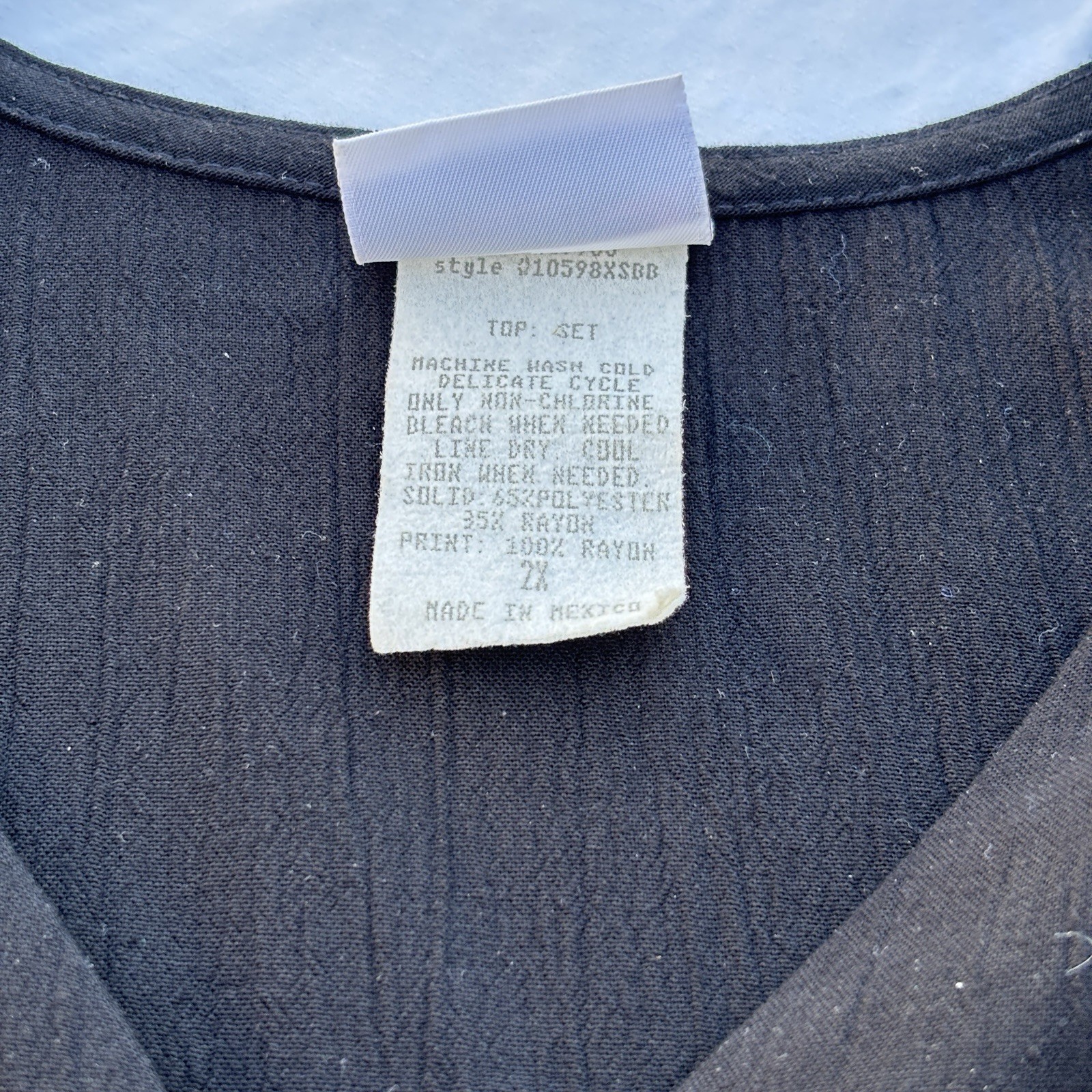 Bobbie Brooks Women's Multicolor 100% Rayon Top & Short Set 2XL thumbnail 4