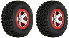 Traxxas 5867 Bf Goodrich Mud-terrain Ta Km2 Tires Pre-glued On Chrome Red Bead