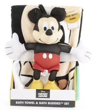Bath Towel & Bath Buddies Set, Disney's Mickey Mouse, Kids, Towel 50"x 25"