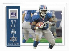 2002 Upper Deck Piece of History Ron Dayne New York Giants Football Card #64