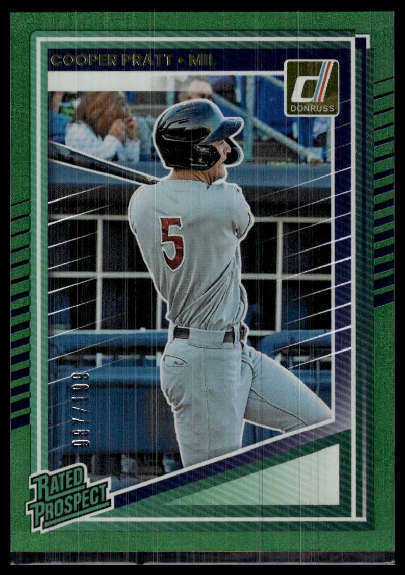 2025 Donruss #114 Cooper Pratt Green #/199 Rated Prospect