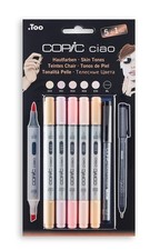 Copic Ciao Coloured Marker Pen - 5+1 Set Portrait 1, For Art & Crafts, Colouring