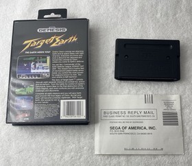 Target Earth (Sega Genesis, 1990) No Manual- Tested- Great- Authentic