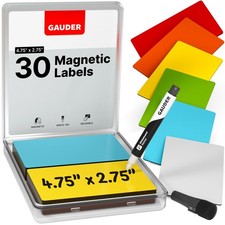 Magnetic Dry Erase Labels  30x Magnetic Labels 4,75 Inches x 2,75 Inches  ...