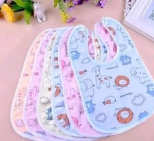 Waterproof Baby Apron with Bibs  Set of 6 