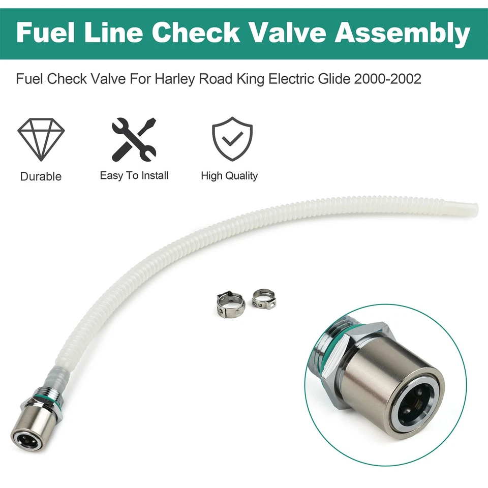 Válvula de retención de combustible para Harley Road King Electric Glide 2000-2002 61408-00A Foto 4 de 4