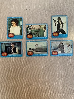 Lot of 6 Star Wars Cards 1977 Blue Series 1