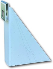 5 Inch (Large) White Gutter Wedge - for Angled Fascia 5/12-10/12 Pitch Roof (Pac