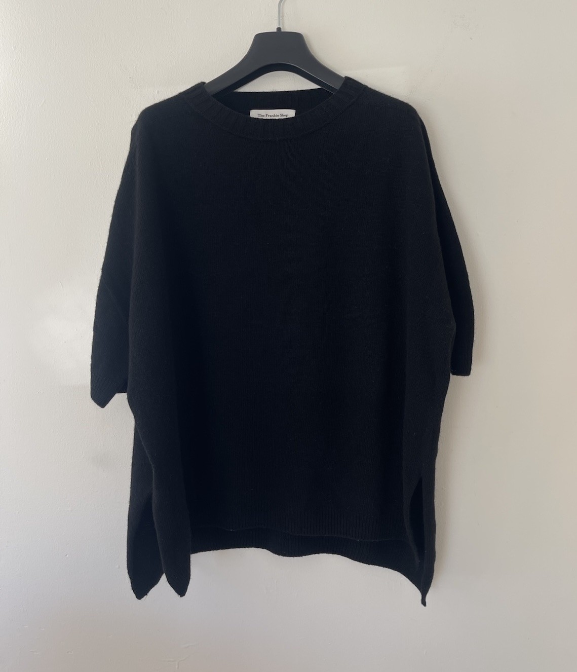 The Frankie Shop Oversize Wool Cashmere Black Sweater Top Size M/L